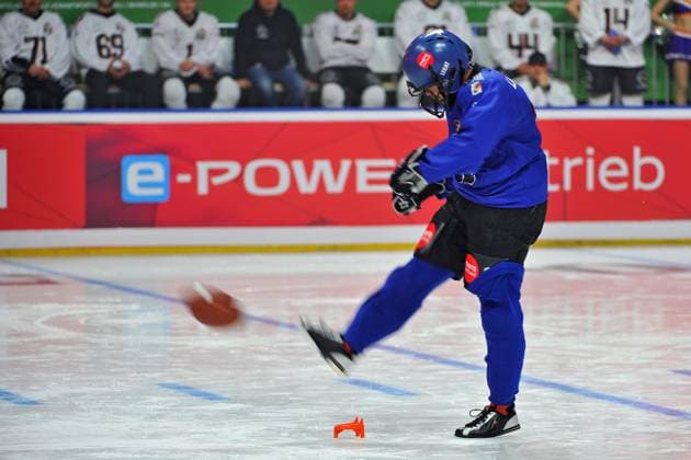 RTL American Ice Football Nico Legat on the occasion of the RTL TV event American Ice Football on 11 02 2024 in the SAP Arena Mannheim 20240211MWI120782