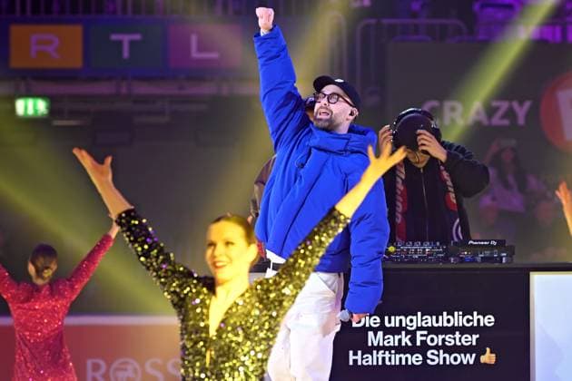 RTL American Ice Football Mark Forster on the occasion of the RTL TV event American Ice Football on 11 02 2024 in the SAP Arena Mannheim 20240211MWI120361