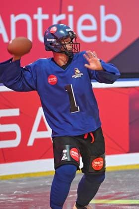 RTL American Ice Football Alexander Haupert on the occasion of the RTL TV event American Ice Football on 11 02 2024 in the SAP Arena Mannheim 20240211MWI120096