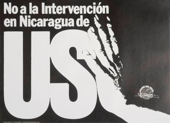 Sandinista National Liberation Front (FSLN) propaganda poster in Nicaragua. The party was named after Augusto CÄ‚ sar Sandino, who led the Nicaraguan resistance against the United States occupation of Nicaragua in the 1930s. The FSLN overthrew Anastasio Somoza in 1979, ending the Somoza dynasty, and established a revolutionary government in its place. Following their seizure of power, the Sandinistas ruled Nicaragua from 1979 to 1990, first as part of a Junta of National Reconstruction., Copyright: xUnitedxArchivesx xWorldxHistoryxArchivex WHA_104_0547 !ACHTUNG AUFNAHMEDATUM GESCH TZT!