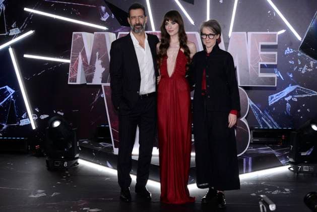 Madame Web Film Premiere - Mexico City (L-R) JosÃ Maria Yazpik, Dakota Johnson and Director S. J. Clarkson attend the red carpet of the Madame Web film premiere at Cinemex Antara on February 13, 2024 in Mexico City, Mexico. Photo by Carlos Tischler Eyepix Group ABACAPRESS.COM Mexico City Mexico  Copyright: xTischlerxCarlos Eyepix ABACAx