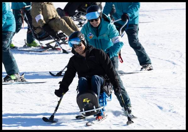 . 14 02 2024. Whistler, Canada. Prince Harry, the Duke of Sussex, takes part in a skiing training camp in Whistler, Canada, as part of a series of one year to go events for next years Invictus Games.  xStephenxLockx xi-Imagesx IIM-24993-0081