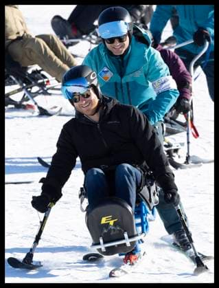 . 14 02 2024. Whistler, Canada. Prince Harry, the Duke of Sussex, takes part in a skiing training camp in Whistler, Canada, as part of a series of one year to go events for next years Invictus Games.  xStephenxLockx xi-Imagesx IIM-24993-0085