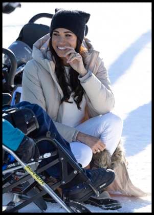 . 14 02 2024. Whistler, Canada. Prince Harry and Meghan Markle, the Duke and Duchess of Sussex, at a training camp in Whistler, Canada, as part of a series of one year to go events for next years Invictus Games.  xStephenxLockx xi-Imagesx IIM-24993-0089
