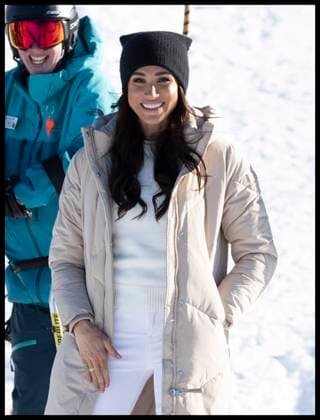 . 14 02 2024. Whistler, Canada. Prince Harry and Meghan Markle, the Duke and Duchess of Sussex, at a training camp in Whistler, Canada, as part of a series of one year to go events for next years Invictus Games.  xStephenxLockx xi-Imagesx IIM-24993-0092