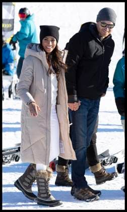 Entertainment Bilder des Tages . 14 02 2024. Whistler, Canada. Prince Harry and Meghan Markle, the Duke and Duchess of Sussex, at a training camp in Whistler, Canada, as part of a series of one year to go events for next years Invictus Games.  xStephenxLockx xi-Imagesx IIM-24993-0099