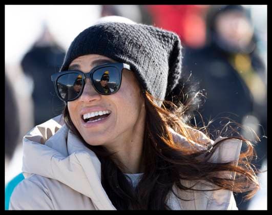 . 14 02 2024. Whistler, Canada. Meghan Markle, the Duchess of Sussex, at a training camp in Whistler, Canada, as part of a series of one year to go events for next years Invictus Games.  xStephenxLockx xi-Imagesx IIM-24993-0103