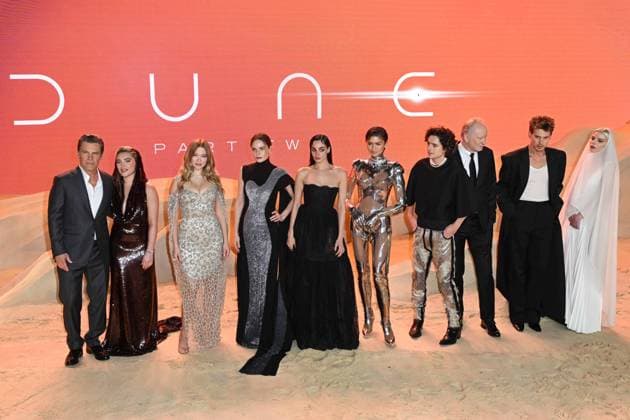 Bilder des Jahres 2024, Entertainment 02 Februar Entertainment Themen der Woche KW07 Entertainment Bilder des Tages Celebrities arrive for the premiere of Dune: Part Two at Leicester Square Gardens in central London Featuring: Josh Brolin, Florence Pugh, LÃ a Seydoux, Rebecca Ferguson, Souheila Yacoub, Zendaya, TimothÃ e Chalamet, Stellan Skarsgard, Austin Butler, Anya Taylor-Joy Where: London, United Kingdom When: 15 Feb 2024 Credit: Cover Images EDITORIAL USE ONLY. NOT FOR USE BY NEWSPAPERS BASED IN THE UK. Copyright: xx 53464459