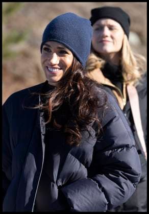 . 15 02 2024. Whistler, Canada. Prince Harry and Meghan Markle, the Duke and Duchess of Sussex, in Whistler, Canada, for the second day of one year to go events for next years Invictus Games.  xStephenxLockx xi-Imagesx IIM-24997-0078