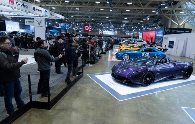 (240217) -- TORONTO, Feb. 17, 2024 -- People visit the 2024 Canadian International AutoShow in Toronto, Canada, Feb. 16, 2024. The annual 2024 Canadian International AutoShow kicked off here on Friday to showcase the latest innovations, trends and advancements in the automotive world with the participation of 45 automotive brands. (Photo by Xinhua) CANADA-TORONTO-CANADIAN INT L AUTOSHOW ZouxZheng 