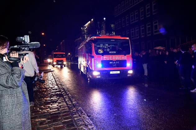 Feueralarm beim 21. NRW Empfang des Landes NRW und der Film- und Medienstiftung NRW im Rahmen der Berlinale 2024 in der Vertretung des Landes Nordrhein-Westfalen. Berlin, 18.02.2024 *** Fire alarm at the 21 NRW reception of the state of NRW and the Film und Medienstiftung NRW as part of the Berlinale 2024 at the Representation of the State of North Rhine-Westphalia Berlin, 18 02 2024 Foto:xC.xNiehausx xFuturexImagex nrw_4415
