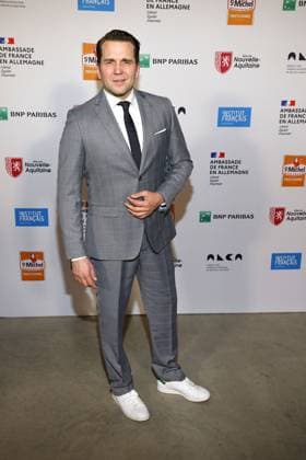Pierre Kiwitt at the award ceremony of the Order of the Chevalier for Art and Literature during the Berlinale Soiree Francaise du Cinema at the French Embassy on 19 02 2024 in Berlin Berlinale Soiree Francaise 2024 Award of the Chevalier Order for Leila Hamid Martin Kochendoerfer