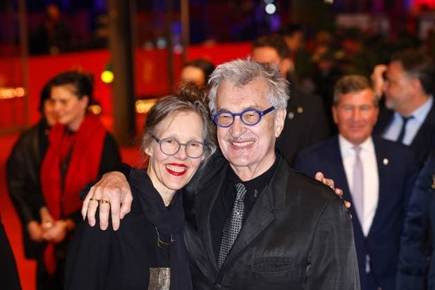 Wim and Donata Wenders arriving at the Golden Honorary Bear Gala as part of the 74 Berlinale International Film Festival on 20 02 2024 in Berlin Berlinale 2024 Golden Honorary Bear Gala for Martin Scorsese