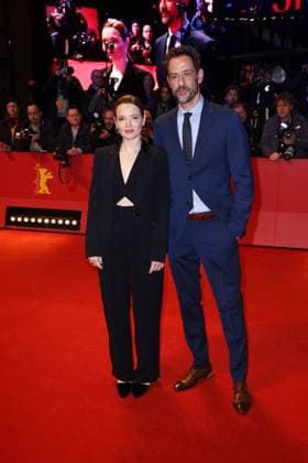 Karoline Herfurth and Christopher Doll arriving at the Honorary Golden Bear Gala at the 74th Berlinale International Film Festival on 20 February 2024 in Berlin Berlinale 2024 Golden Honorary Bear Gala for Martin Scorsese