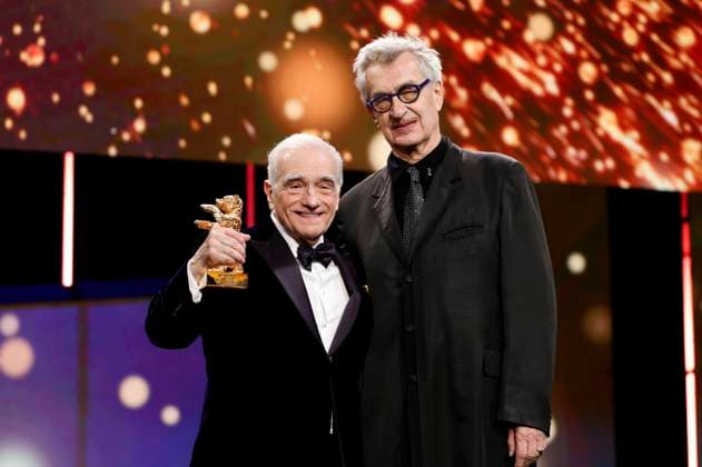 Martin Scorsese and Wim Wenders at the presentation of the Honorary Golden Bear to Martin Scorsese at the Berlinale 2024 74 Berlin International Film Festival at the Berlinale Palast Berlin, 20 02 2024 Foto:xD.xBedrosianx xFuturexImagex ehrenbaer_4539