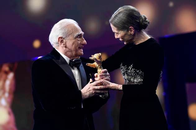 Martin Scorsese and Mariette Rissenbeek at the presentation of the Honorary Golden Bear to Martin Scorsese at the Berlinale 2024 74 Berlin International Film Festival at the Berlinale Palast Berlin, 20 02 2024 Foto:xC.xNiehausx xFuturexImagex ehrenbaer_4571