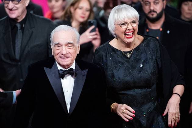 Berlinale Martin Scorsese Red Carpet Martin Scorsese and Federal Government s Commissioner for Culture and the Media Claudia Roth attending the Honorary Golden Bear And Homage For Martin Scorsese Red Carpet during the 74th Berlinale International Film Festival Berlin at Grand Hyatt Hotel in Berlin, Germany, on February 21, 2024. Photo by Aurore Marechal ABACAPRESS.COM Berlin Germany  Copyright: xMarechalxAurore ABACAx