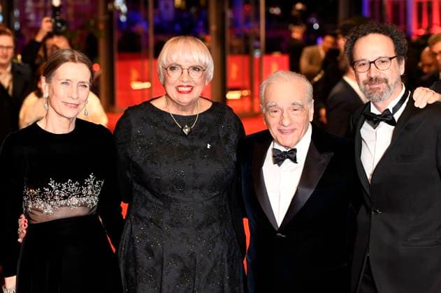 Mariette Rissenbeek, Claudia Roth, Martin Scorsese and Carlo Chatrian at the presentation of the Honorary Golden Bear to Martin Scorsese at the Berlinale 2024 74 Berlin International Film Festival at the Berlinale Palast Berlin, 20 02 2024 Foto:xC.xNiehausx xFuturexImagex ehrenbaer_verleihung_4406