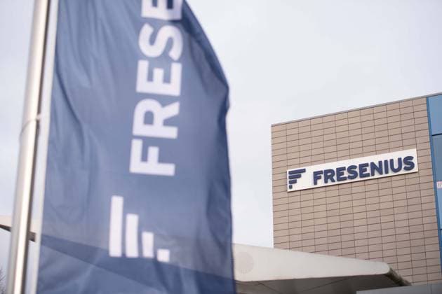 The FRESENIUS Group headquarters, general, feature, border motif, symbol photo exterior view, logo, Fresenius SE annual press conference on 21 02 2024 in Bad Homburg,