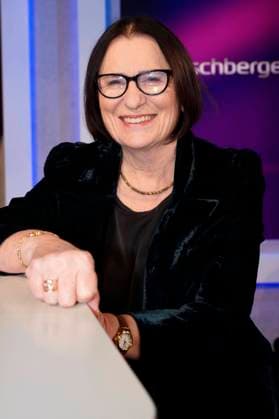 Irina Scherbakowa on the ARD talk show maischberger in Studio Berlin Adlershof Berlin, 20 02 2024 Foto:xT.xBartillax xFuturexImagex maischberger2002_4208