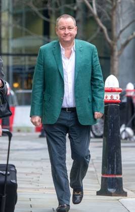 February 23, 2024, London, England, United Kingdom: MIKE ASHLEY, The Frasers Group boss, arrives at High Court as he sues Morgan Stanley. London United Kingdom - ZUMAs262 20240223_zip_s262_120 Copyright: xTayfunxSalcix