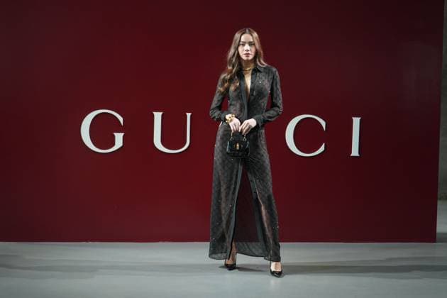Bilder des Jahres 2024, Entertainment 02 Februar Entertainment Themen der Woche KW08 Milan, Milan Women s Fashion Week: Fall Winter 2025 - Women s Fashion, Autumn Winter 2025. Gucci fashion show - arrivals Pictured: Ho Ngoc Ha  Copyright: xRiccardoxGIordanox xipa-agency.nx xRiccardoxGiordanox IPA_Agency_IPA43686391