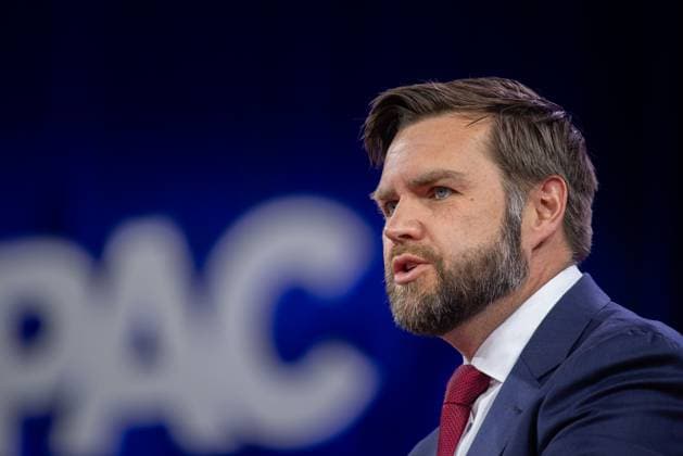 United States Senator JD Vance (Republican of Ohio) at the 2024 Conservative Political Action Conference (CPAC) in National Harbor, Maryland, U.S., on Friday, February 23, 2024. Copyright: xAnnabellexGordonx xCNPx MediaPunchx