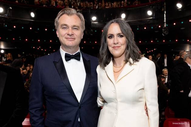 49eme Ã dition de la cÃ rÃ monie des CÃ sar Ã l?Olympia Ã Paris Christopher Nolan et sa femme Emma Thomas - 49eme Ã dition de la cÃ rÃ monie des CÃ sar Ã l?Olympia Ã Paris le 23 fÃ vrier 2024 Dominique Jacovides Olivier Borde Bestimage 49th Cesar Film Awards at L Olympia on February 23, 2024 in Paris Paris France  Copyright: xBORDE-JACOVIDESx xBESTIMAGExBORDE-JACOVIDESx xBESTIMAGEx