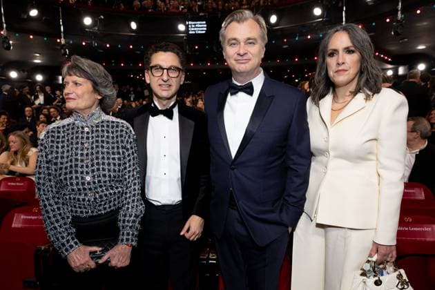 49eme Ã dition de la cÃ rÃ monie des CÃ sar Ã l?Olympia Ã Paris VÃ ronique Cayla, prÃ sidente de l?acadÃ mie des CÃ sar, Maxima Saada, Christopher Nolan et sa femme Emma Thomas - 49eme Ã dition de la cÃ rÃ monie des CÃ sar Ã l?Olympia Ã Paris le 23 fÃ vrier 2024 Dominique Jacovides Olivier Borde Bestimage 49th Cesar Film Awards at L Olympia on February 23, 2024 in Paris Paris France  Copyright: xBORDE-JACOVIDESx xBESTIMAGExBORDE-JACOVIDESx xBESTIMAGEx