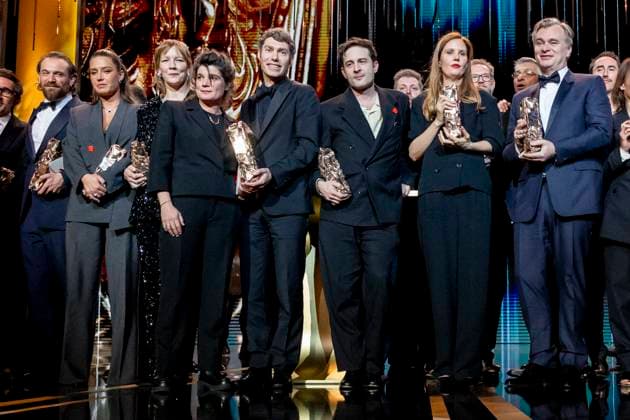 49eme à dition de la cà rà monie des Cà sar à l?Olympia à Paris Arieh Worthalter (Cà sar du meilleur acteur pour « Le Proces Goldman »), Adele Exarchopoulos (Cà sar de la meilleure actrice dans un second rà le pour « Je Verrai Toujours Vos Visages », Sandra Hüller, Cà sar de la meilleure actrice pour Anatomie d?une chute, David Thion, Dali Benssalah, Justine Triet, Cà sar de la meilleur rà alisation Pour Anatomie D?une Chute, Cà sar du meilleur scà nario original Pour Anatomie D?une Chute, Cà sar du meilleur film Pour Anatomie D?une Chute, Christopher Nolan (Cà sar d?Honneur) - 49eme à dition de la cà rà monie des Cà sar à l?Olympia à Paris le 23 fà vrier 2024 Dominique Jacovides Oliv Copyright: xBORDE-JACOVIDESx xBESTIMAGExBORDE-JACOVIDESx xBESTIMAGEx