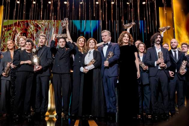 49eme à dition de la cà rà monie des Cà sar à l?Olympia à Paris Adele Exarchopoulos (Cà sar de la meilleure actrice dans un second rà le pour « Je Verrai Toujours Vos Visages », Sandra Hüller, Cà sar de la meilleure actrice pour Anatomie d?une chute, Marie-Ange Luciani, David Thion, Dali Benssalah, Justine Triet, Cà sar de la meilleur rà alisation Pour Anatomie D?une Chute, Cà sar du meilleur scà nario original Pour Anatomie D?une Chute, Cà sar du meilleur film Pour Anatomie D?une Chute, Agnes Jaoui (Cà sar d?Honneur), Christopher Nolan (Cà sar d?Honneur), Valà rie Lemercier, Alice Douard (Cà sar Du Meilleur Film De Court Mà trage De Fiction pour « L?attente »), Andrea Laszlo De Simone (Cà Copyright: xBORDE-JACOVIDESx xBESTIMAGExBORDE-JACOVIDESx xBESTIMAGEx
