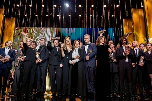 49eme à dition de la cà rà monie des Cà sar à l?Olympia à Paris Arieh Worthalter (Cà sar du meilleur acteur pour « Le Proces Goldman »), Adele Exarchopoulos (Cà sar de la meilleure actrice dans un second rà le pour « Je Verrai Toujours Vos Visages », Sandra Hüller, Cà sar de la meilleure actrice pour Anatomie d?une chute, Marie-Ange Luciani, David Thion, Dali Benssalah, Justine Triet, Cà sar de la meilleur rà alisation Pour Anatomie D?une Chute, Cà sar du meilleur scà nario original Pour Anatomie D?une Chute, Cà sar du meilleur film Pour Anatomie D?une Chute, Agnes Jaoui (Cà sar d?Honneur), Christopher Nolan (Cà sar d?Honneur), Valà rie Lemercier, Alice Douard (Cà sar Du Meilleur Film De Cou Copyright: xBORDE-JACOVIDESx xBESTIMAGExBORDE-JACOVIDESx xBESTIMAGEx