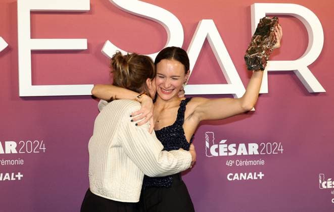 Photocall des laurÃ ats (press room) lors de la 49eme Ã dition de la cÃ rÃ monie des CÃ sar Ã l?Olympia Ã Paris Mathilde BÃ douet (CÃ sar du meilleur film de court-mÃ trage d animation pour EtÃ 96 ) - Photocall des laurÃ ats (press room) lors de la 49eme Ã dition de la cÃ rÃ monie des CÃ sar Ã l?Olympia Ã Paris le 23 fÃ vrier 2024 Dominique Jacovides Olivier Borde Bestimage Press room during 49th Cesar Film Awards at L Olympia on February 23, 2024 in Paris Paris France  Copyright: xBORDE-JACOVIDESx xBESTIMAGExBORDE-JACOVIDESx xBESTIMAGEx
