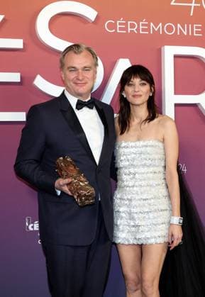 Photocall des laurÃ ats (press room) lors de la 49eme Ã dition de la cÃ rÃ monie des CÃ sar Ã l?Olympia Ã Paris Marion Cotillard, Christopher Nolan (CÃ sar d?Honneur) - Photocall des laurÃ ats (press room) lors de la 49eme Ã dition de la cÃ rÃ monie des CÃ sar Ã l?Olympia Ã Paris le 23 fÃ vrier 2024 Dominique Jacovides Olivier Borde Bestimage Press room during 49th Cesar Film Awards at L Olympia on February 23, 2024 in Paris Paris France  Copyright: xBORDE-JACOVIDESx xBESTIMAGExBORDE-JACOVIDESx xBESTIMAGEx