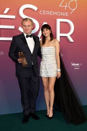 Photocall des laurÃ ats (press room) lors de la 49eme Ã dition de la cÃ rÃ monie des CÃ sar Ã l?Olympia Ã Paris Marion Cotillard, Christopher Nolan (CÃ sar d?Honneur) - Photocall des laurÃ ats (press room) lors de la 49eme Ã dition de la cÃ rÃ monie des CÃ sar Ã l?Olympia Ã Paris le 23 fÃ vrier 2024 Dominique Jacovides Olivier Borde Bestimage Press room during 49th Cesar Film Awards at L Olympia on February 23, 2024 in Paris Paris France  Copyright: xBORDE-JACOVIDESx xBESTIMAGExBORDE-JACOVIDESx xBESTIMAGEx