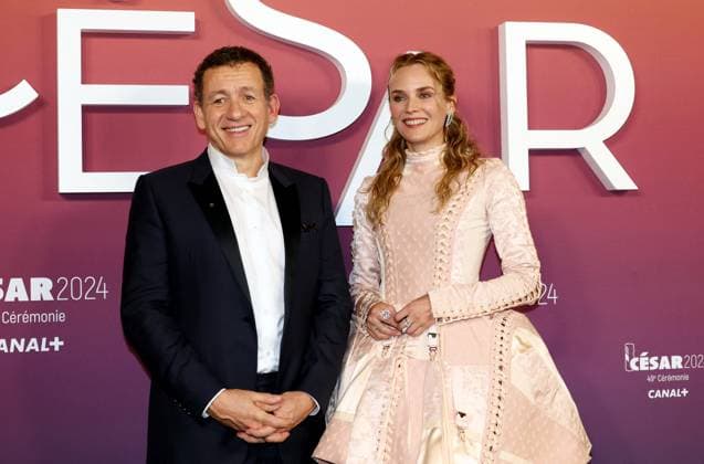 Photocall des laurÃ ats (press room) lors de la 49eme Ã dition de la cÃ rÃ monie des CÃ sar Ã l?Olympia Ã Paris Dany Boon et Diane Kruger - Photocall des laurÃ ats (press room) lors de la 49eme Ã dition de la cÃ rÃ monie des CÃ sar Ã l?Olympia Ã Paris le 23 fÃ vrier 2024 Dominique Jacovides Olivier Borde Bestimage Press room during 49th Cesar Film Awards at L Olympia on February 23, 2024 in Paris Paris France  Copyright: xBORDE-JACOVIDESx xBESTIMAGExBORDE-JACOVIDESx xBESTIMAGEx