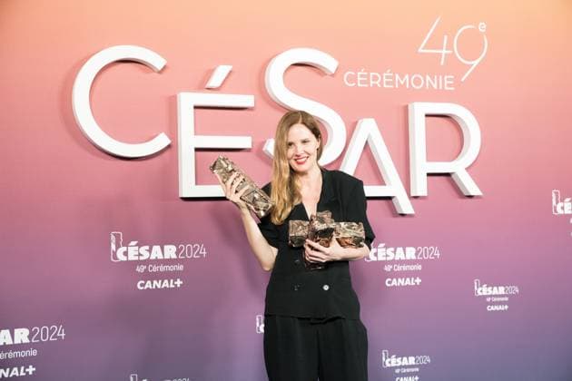 49eme ceremonie des CESAR - Salle de presse Phtocall des laureats. 49th CESAR ceremony awards. Photocall of winners : Justine Triet 302003 2024-02-24 Olympia  Copyright: xIvankaxVoisinx xStarfacex STAR_302003_097