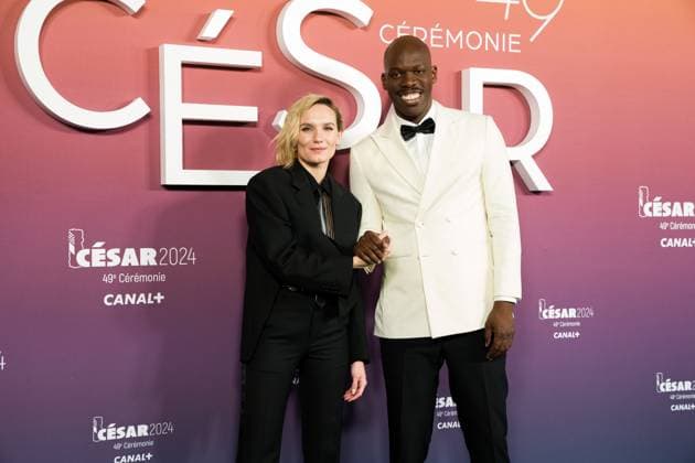 49eme ceremonie des CESAR - Salle de presse Phtocall des laureats. 49th CESAR ceremony awards. Ana Girardot et Jean-Pascal Zadi 302003 2024-02-24 Olympia  Copyright: xIvankaxVoisinx xStarfacex STAR_302003_014