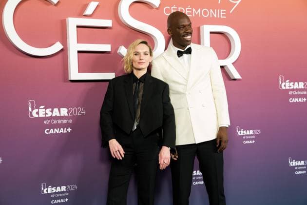 49eme ceremonie des CESAR - Salle de presse Phtocall des laureats. 49th CESAR ceremony awards. Ana Girardot et Jean-Pascal Zadi 302003 2024-02-24 Olympia  Copyright: xIvankaxVoisinx xStarfacex STAR_302003_016