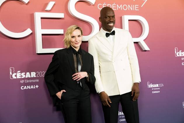 49eme ceremonie des CESAR - Salle de presse Phtocall des laureats. 49th CESAR ceremony awards. Ana Girardot et Jean-Pascal Zadi 302003 2024-02-24 Olympia  Copyright: xIvankaxVoisinx xStarfacex STAR_302003_017