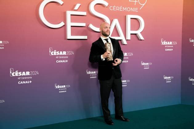 49eme ceremonie des CESAR - Salle de presse Phtocall des laureats. 49th CESAR ceremony awards. Photocall of winners : Jean-Baptiste Durand 302003 2024-02-24 Olympia  Copyright: xIvankaxVoisinx xStarfacex STAR_302003_021