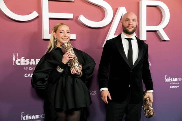 49eme ceremonie des CESAR - Salle de presse Phtocall des laureats. 49th CESAR ceremony awards. Photocall of winners : Jean-Baptiste Durand 302003 2024-02-24 Olympia  Copyright: xIvankaxVoisinx xStarfacex STAR_302003_022