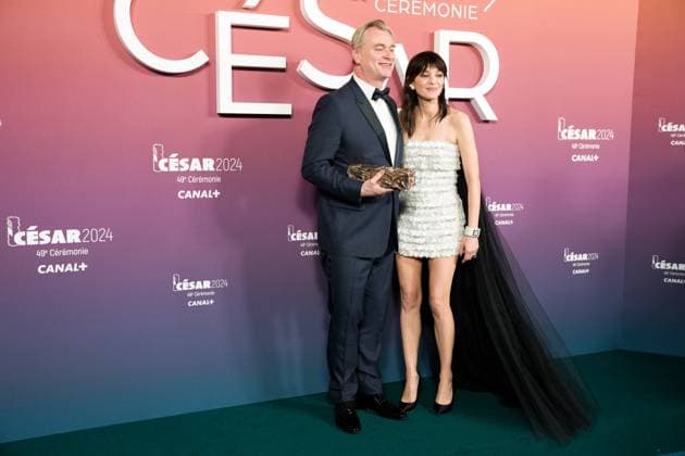 49eme ceremonie des CESAR - Salle de presse Phtocall des laureats. 49th CESAR ceremony awards. Photocall of winners : Christopher Nolan et Marion Cotillard 302003 2024-02-24 Olympia  Copyright: xIvankaxVoisinx xStarfacex STAR_302003_037