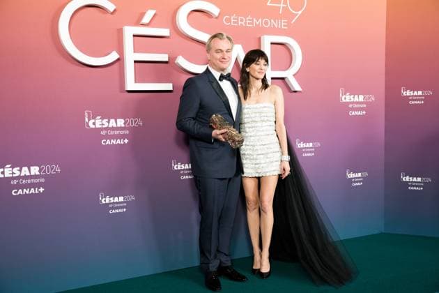 49eme ceremonie des CESAR - Salle de presse Phtocall des laureats. 49th CESAR ceremony awards. Photocall of winners : Christopher Nolan et Marion Cotillard 302003 2024-02-24 Olympia  Copyright: xIvankaxVoisinx xStarfacex STAR_302003_039