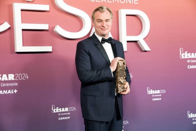 49eme ceremonie des CESAR - Salle de presse Phtocall des laureats. 49th CESAR ceremony awards. Photocall of winners : Christopher Nolan 302003 2024-02-24 Olympia  Copyright: xIvankaxVoisinx xStarfacex STAR_302003_047