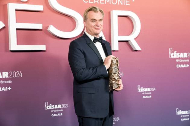 49eme ceremonie des CESAR - Salle de presse Phtocall des laureats. 49th CESAR ceremony awards. Photocall of winners : Christopher Nolan 302003 2024-02-24 Olympia  Copyright: xIvankaxVoisinx xStarfacex STAR_302003_048