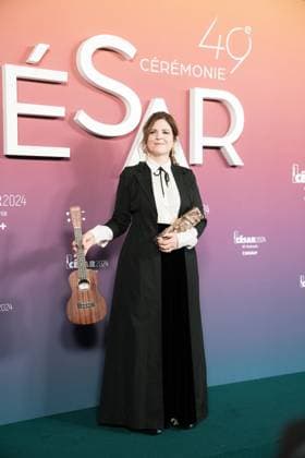 49eme ceremonie des CESAR - Salle de presse Phtocall des laureats. 49th CESAR ceremony awards. Photocall of winners : Agnes Jaoui 302003 2024-02-24 Olympia  Copyright: xIvankaxVoisinx xStarfacex STAR_302003_068