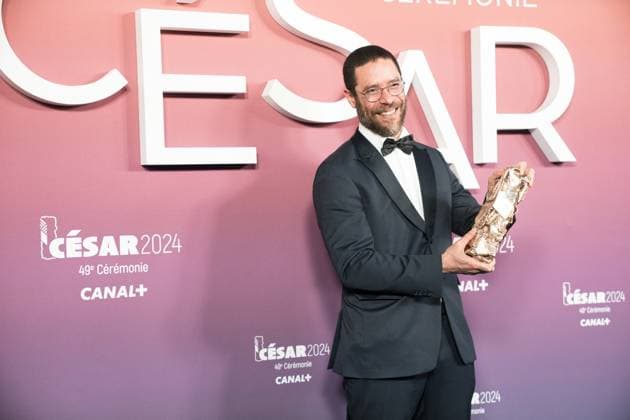 49eme ceremonie des CESAR - Salle de presse Phtocall des laureats. 49th CESAR ceremony awards. Photocall of winners : Laurent Senechal (meilleur montage) 302003 2024-02-24 Olympia  Copyright: xIvankaxVoisinx xStarfacex STAR_302003_081