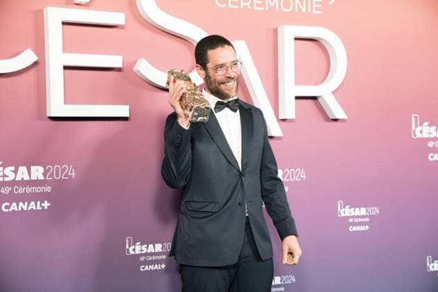 49eme ceremonie des CESAR - Salle de presse Phtocall des laureats. 49th CESAR ceremony awards. Photocall of winners : Laurent Senechal (meilleur montage) 302003 2024-02-24 Olympia  Copyright: xIvankaxVoisinx xStarfacex STAR_302003_082