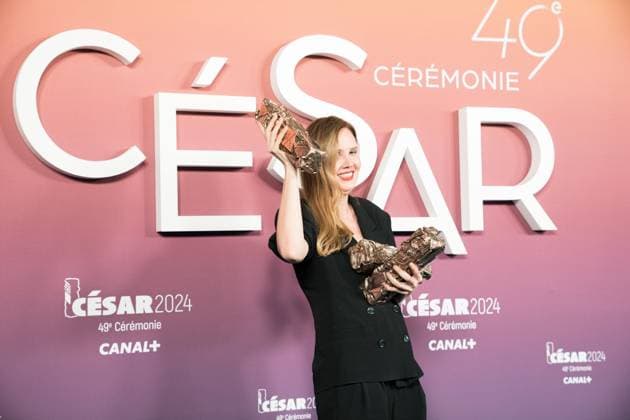 49eme ceremonie des CESAR - Salle de presse Phtocall des laureats. 49th CESAR ceremony awards. Photocall of winners : Justine Triet 302003 2024-02-24 Olympia  Copyright: xIvankaxVoisinx xStarfacex STAR_302003_098
